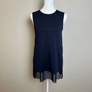 COS High Low Sleeveless Tank with Mesh Details
